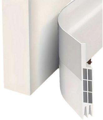 No Brand Burlete Inferior De Puerta De Silicona Flexible Autoadhesivo De 100x5 Cm, Aislante Ac&uacute;stico, Impermeable Y A Prueba De Polvo, Color Blanco
