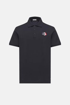 Moncler TRIPLE LOGO POLO SHIRT Size: XXL, colour: NAVY