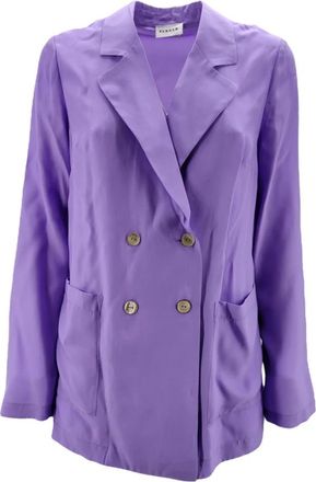 P.A.R.O.S.H. Sofia Double-Breasted Blazer - Dames - Blazers - Paars - L - Jassen