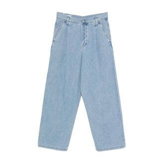 Dries Van Noten Pleated Jeans - male - Dries Van Noten - Loose Fit Jeans - Blue - W31 - Jeans