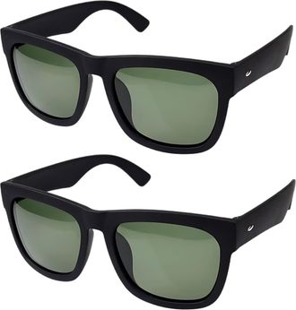 Generic 2 Pcs Stylish Polarized Sunglasses For Women, Lightweight Retro Driving Sunglasses