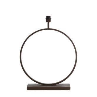 Light & Living L&aacute;mpara De Mesa - Liva - Marr&oacute;n - Metal - - Light&living
