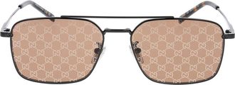 Gucci Accessoires, unisex, Zwart, ONE Size, Zonnebrillen