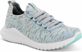 Aetrex Womens Carly Arch Support Sneakers In Sky Blue Multi