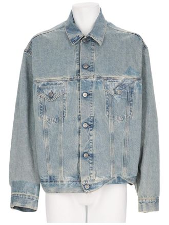 Maison Margiela Light Blue Denim Shirt with Flap Pockets