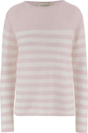 Bruno Manetti Cashmere Sweater With Striped Pattern