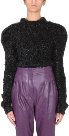 Alberta Ferretti Black Knitted Crew Neck Sweater