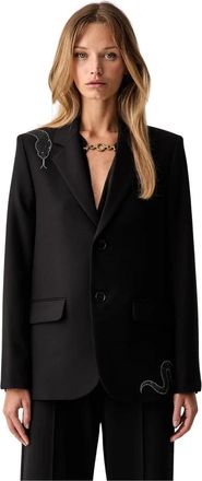 Zadig&Voltaire Jassen, Dames, Zwart, M, Polyester, Vanille Blazer
