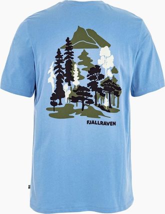 Fj&auml;llr&auml;ven Mens Fjallraven Swedish Forest T-Shirt - Blue - Size: 36