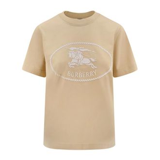 Burberry Tops, Dames, Beige, M, T-Shirts