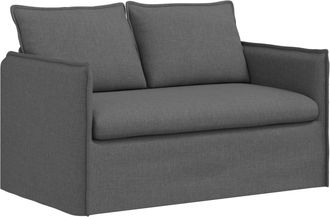 vidaXL Sof&aacute; Gris Oscuro 136 X 82 X 85 Cm Tela Vidaxl