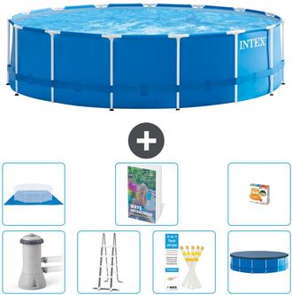Intex Piscina Con Estructura Redonda - 457x122 Cm - 8-piezas S568