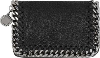 Stella McCartney Falabella Tri-Fold Portemonnee - Dames - Portefeuilles - Zwart - ONE Size - Polyester - Accessoires