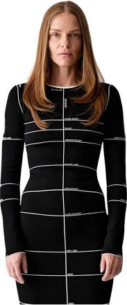 VETEMENTS Intarsia Gebreide Top - Dames - Ronde hals truien - Zwart - S - Polyester - Truien & Vesten