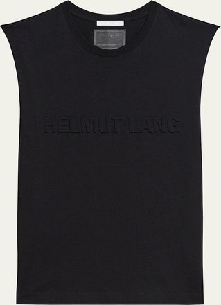 Helmut Lang Mens Embossed Cotton Tank Top