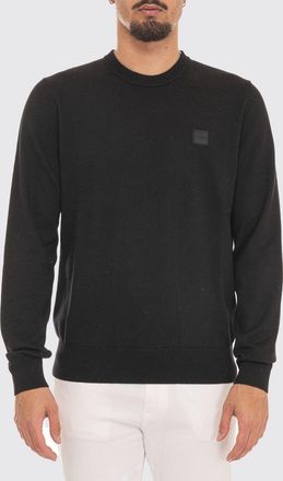 HUGO BOSS Maglia a girocollo in cotone e cashmere