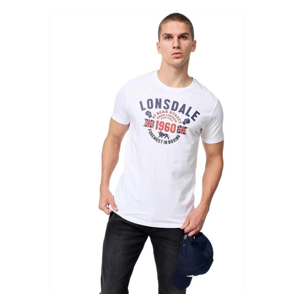 Lonsdale Herren Watton T-Shirt Aus Baumwolle - Klassischer Schnitt, Atmungsaktiv, Mit Logo