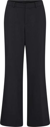 C.Ro Wijde pijpen broek - Dames - Wijde Broeken - Zwart - 3XL - Broeken