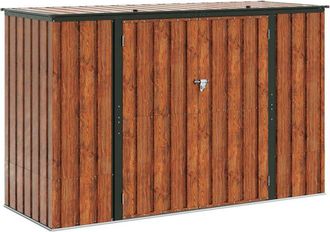 vidaXL Caja De Almacenamiento Para Jard&iacute;n Marr&oacute;n 214 X 82 X 132 Cm Vidaxl
