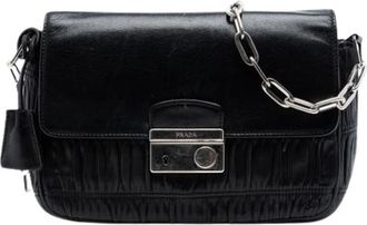 Prada Pre-owned Vintage Schoudertas - Dames - Vintage Schoudertas - Zwart - ONE Size - Leer - Vintage
