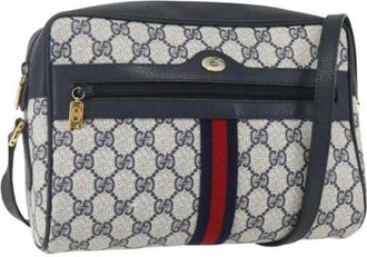 Gucci Pre-owned Cross Body Bags, female, Blue, Size: ONE SIZE Pre-owned Plastic Cross Body Bag