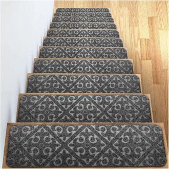 OEM Pelda&ntilde;os Antideslizantes Y Reductores De Ruido Para Escaleras De S&oacute;tano De Madera, Autoadhesivos, Aptos Para Ni&ntilde;os, Ancianos Y Mascotas - Paquete De 1