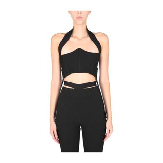 ADĀMO Andrea Adamo Donna, Top, Nero, S, new
