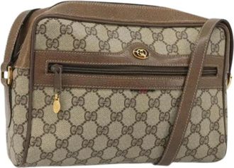 Gucci Pre-owned Cross Body Bags, female, Beige, Size: ONE SIZE Pre-owned Vintage Shoulder Bag