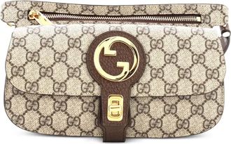 Gucci Blondie Flap Pocket GG Coated Canvas belt bag - Bruin