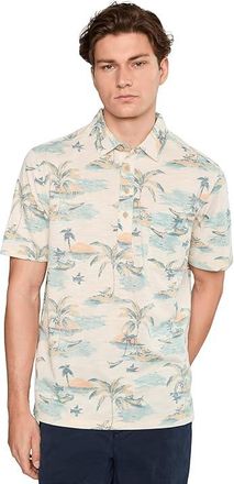 Tommy Bahama San Lucio Tides Mirage Polo Mens Clothing Tanned Cream : 3XL, Cotton/Polyester