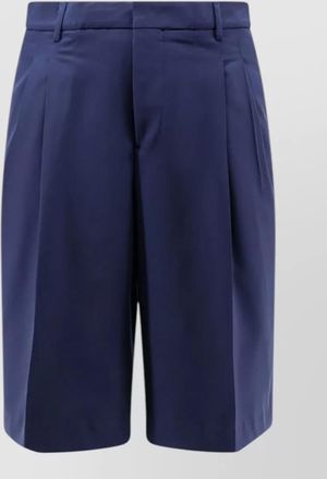 Ami virgin wool tailored shorts