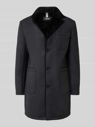 Cinque Mantel mit Knopfleiste Modell LORD in Black, Gr&ouml;&szlig;e 46