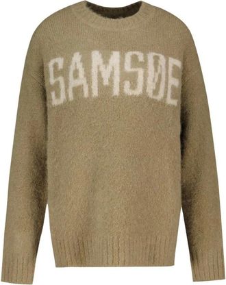 Sams&oslash;e & Sams&oslash;e Sajeanne Top 15425 - Dames - Ronde hals truien - Beige - M - Truien & Vesten