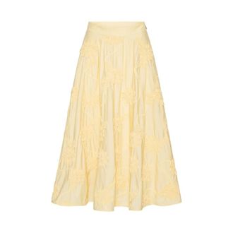 Rotate Midi Skirt - female - ROTATE Birger Christensen - Midi Skirts - Beige - M - Skirts