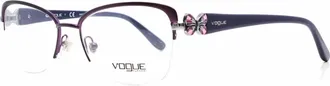 Vogue Eyewear Womens Vo 3966 Eyeglasses In Matte Brushed Bordeaux