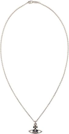 Vivienne Westwood Accessoires, Dames, Grijs, ONE Size, Mayfair Bas Relief Hanger Ketting