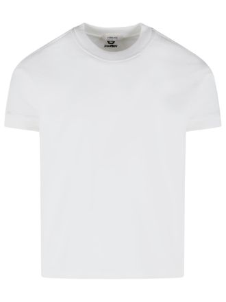Versace wit stretchkatoenen T-shirt