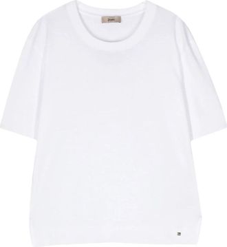 Herno Witte T-shirt en Polo Set - Dames - T-shirts - Wit - M - Katoen - Tops