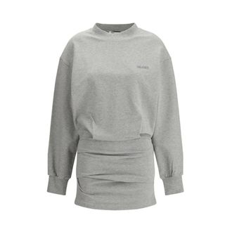 The Attico Mini Abito in Cotone - - Dresses - Donna - Grigio - S