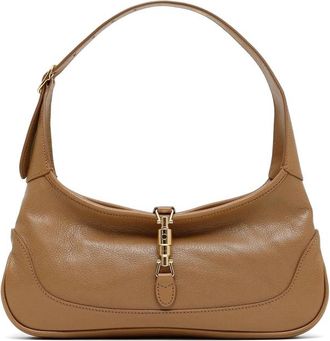 Gucci Jackie Grainy Leather Shoulder Bag