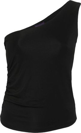 Ralph Lauren Collection tonal stitching one-shoulder top - women - Spandex/Elastane/Viscose - S - Black