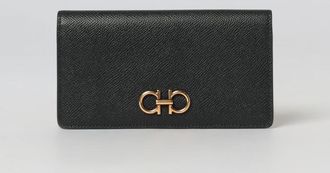 Ferragamo Portafoglio Gancini Ferragamo in pelle a grana