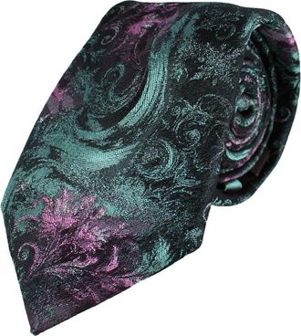 Trafalgar Store The Arcane Storm Silk Novelty Necktie in Multiple at Nordstrom