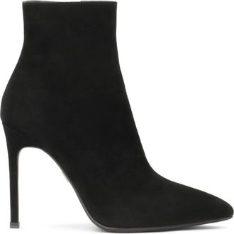 Kazar Zwarte su&egrave;de laarzen met puntige neus - Dames - Laarzen met Hak - Zwart - 39 EU - Su&egrave;de - Schoenen
