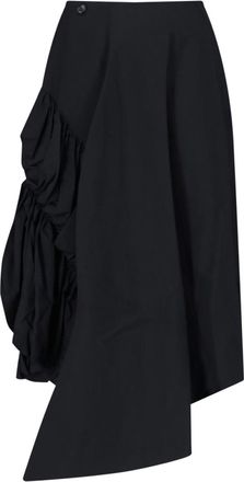 Comme Des Gar&ccedil;ons Asymmetric Midi Skirt