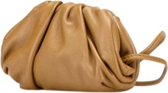 Bottega Veneta Pre-owned Mini Bags, female, Brown, Size: ONE SIZE Pre-owned Leather Shoulder Bag