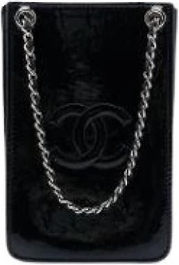 Chanel Pre-owned Phone Case - Dames - Vintage Mini Tas - Zwart - ONE Size - Leer - Vintage