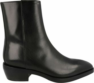 Ferragamo Fuerte Leather Ankle Boots