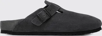 Birkenstock Sabot Boston in pelle scamosciata con cinturino regolabile