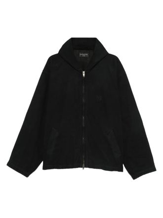 Balenciaga hooded zip-up jacket - Black